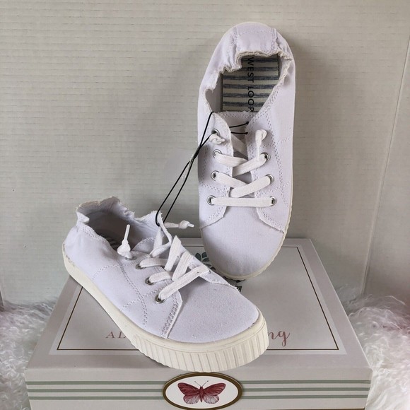 West Loop Women's Lace Up Sneakers Walking Shoes Size Small 4/6 Memory Foam New - Picture 13 of 16